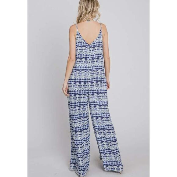 Tie dye wide leg cami jumpsuit - Picture 5 of 5